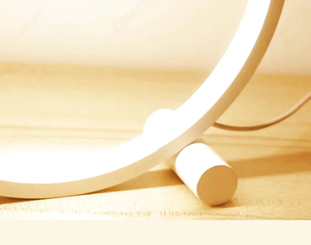Lampe de chevet design cercle lumineux