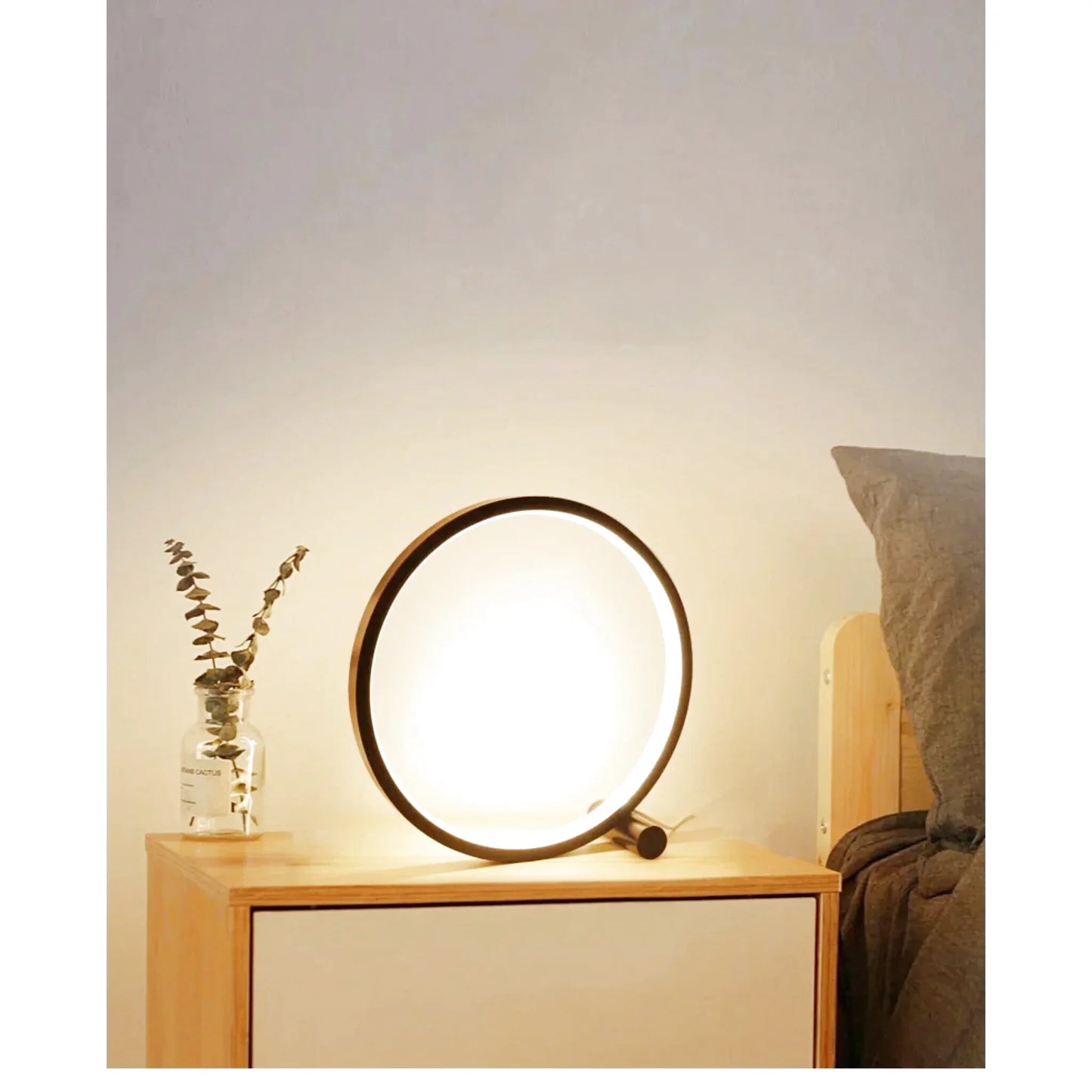 Lampe de chevet design cercle lumineux