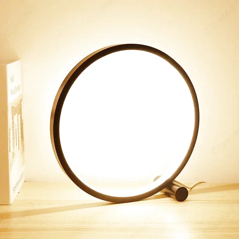 Lampe de chevet design cercle lumineux