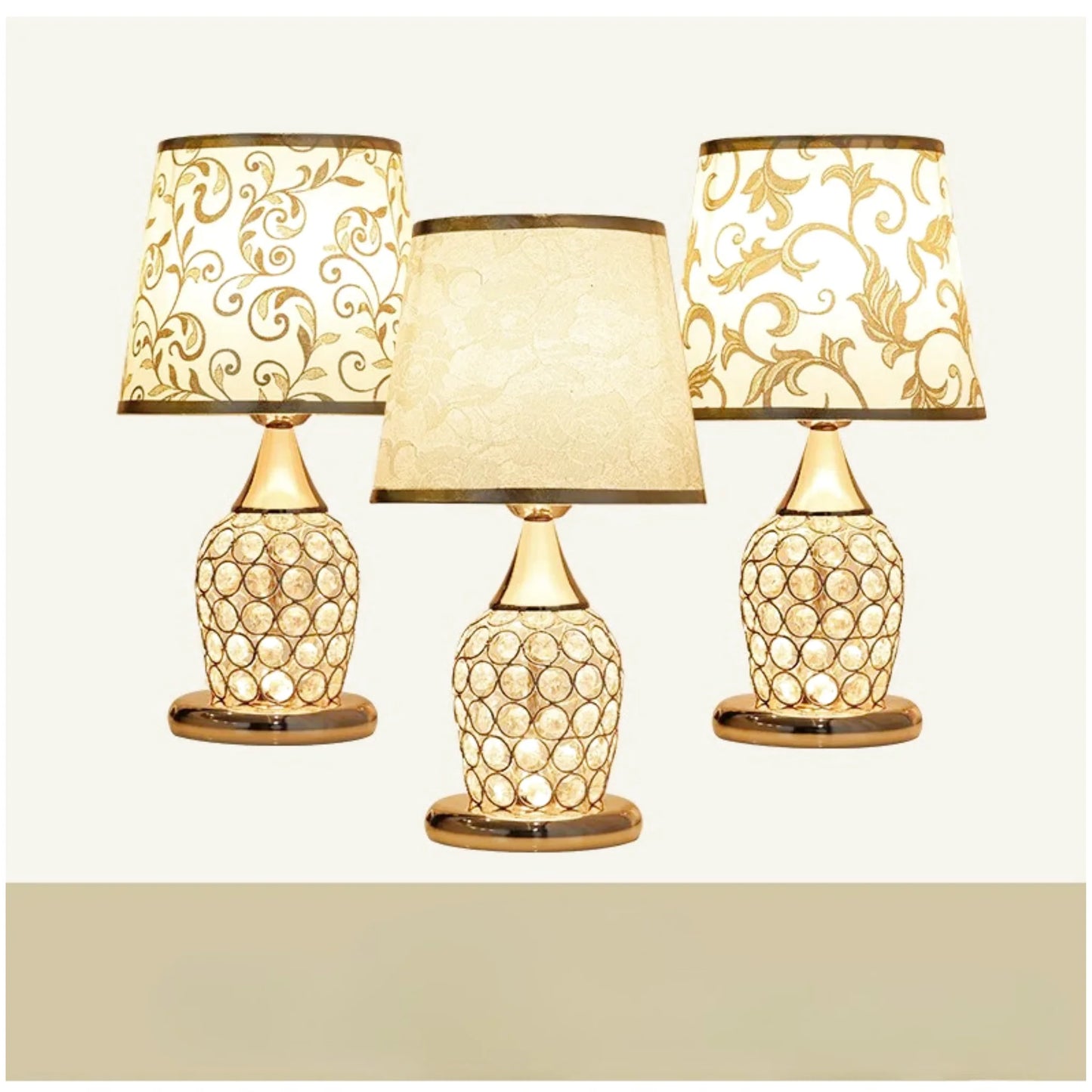 Lampe de chevet design en cristal