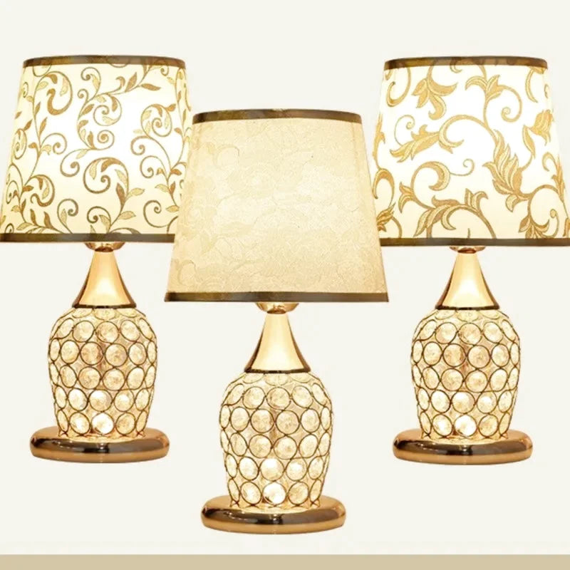 Lampe de chevet design en cristal