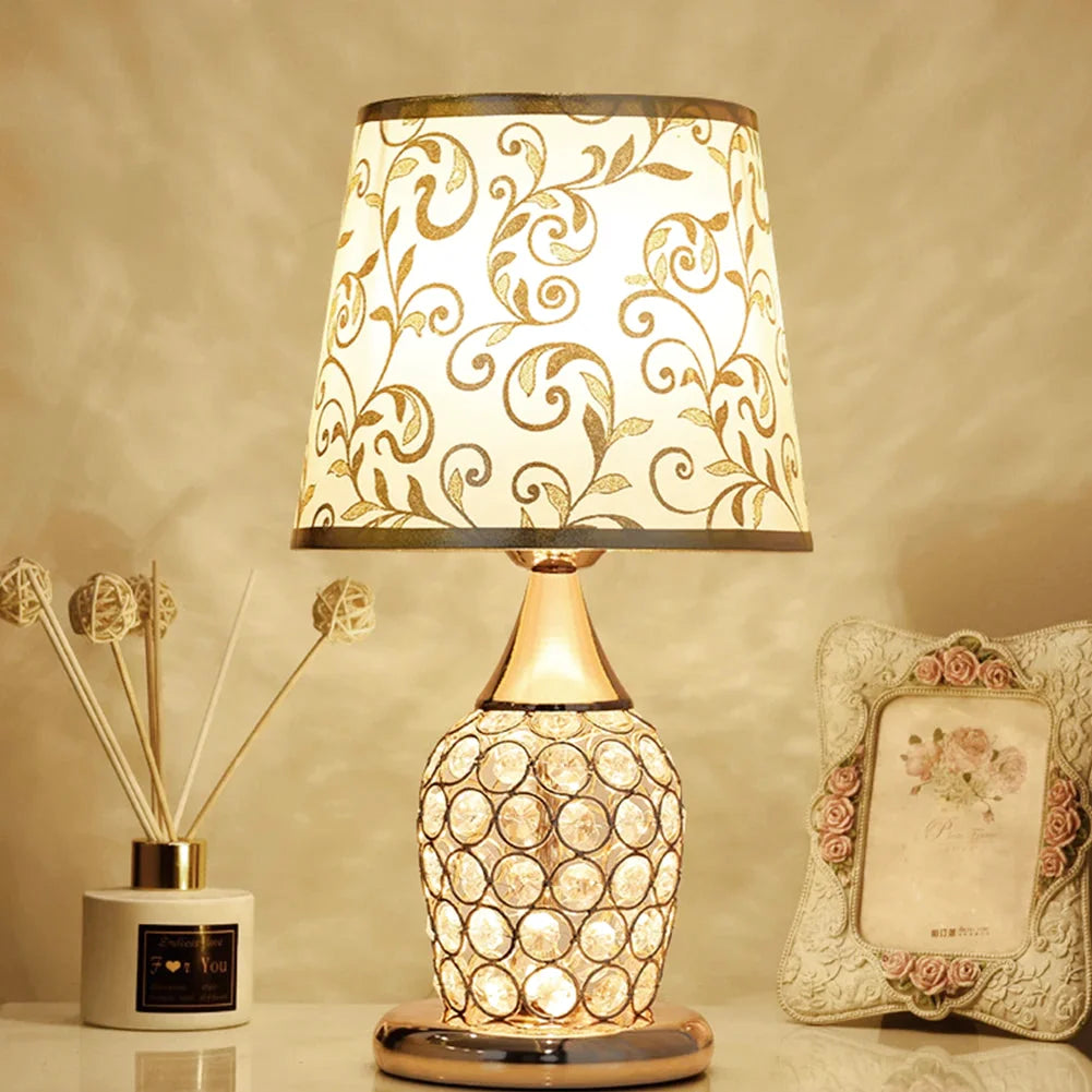 Lampe de chevet design en cristal