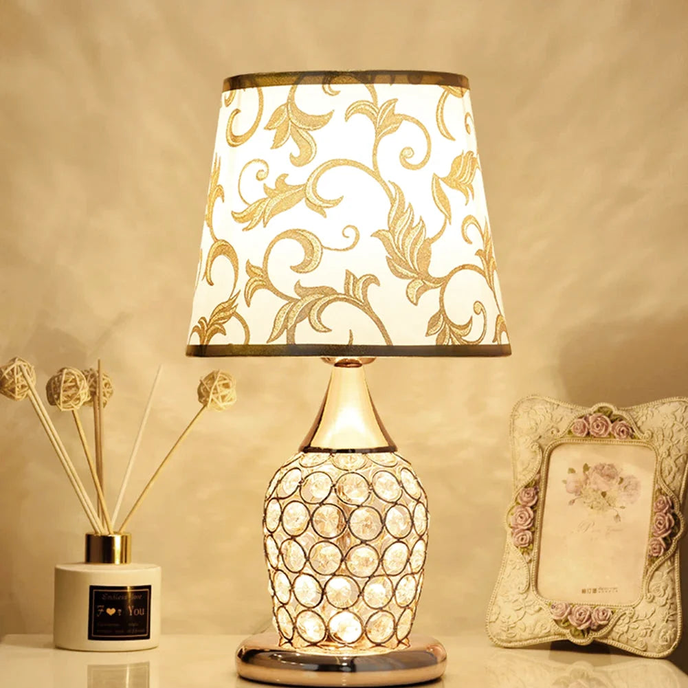 Lampe de chevet design en cristal