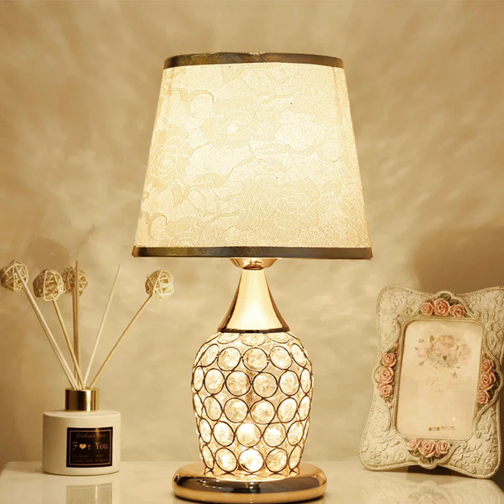 Lampe de chevet design en cristal