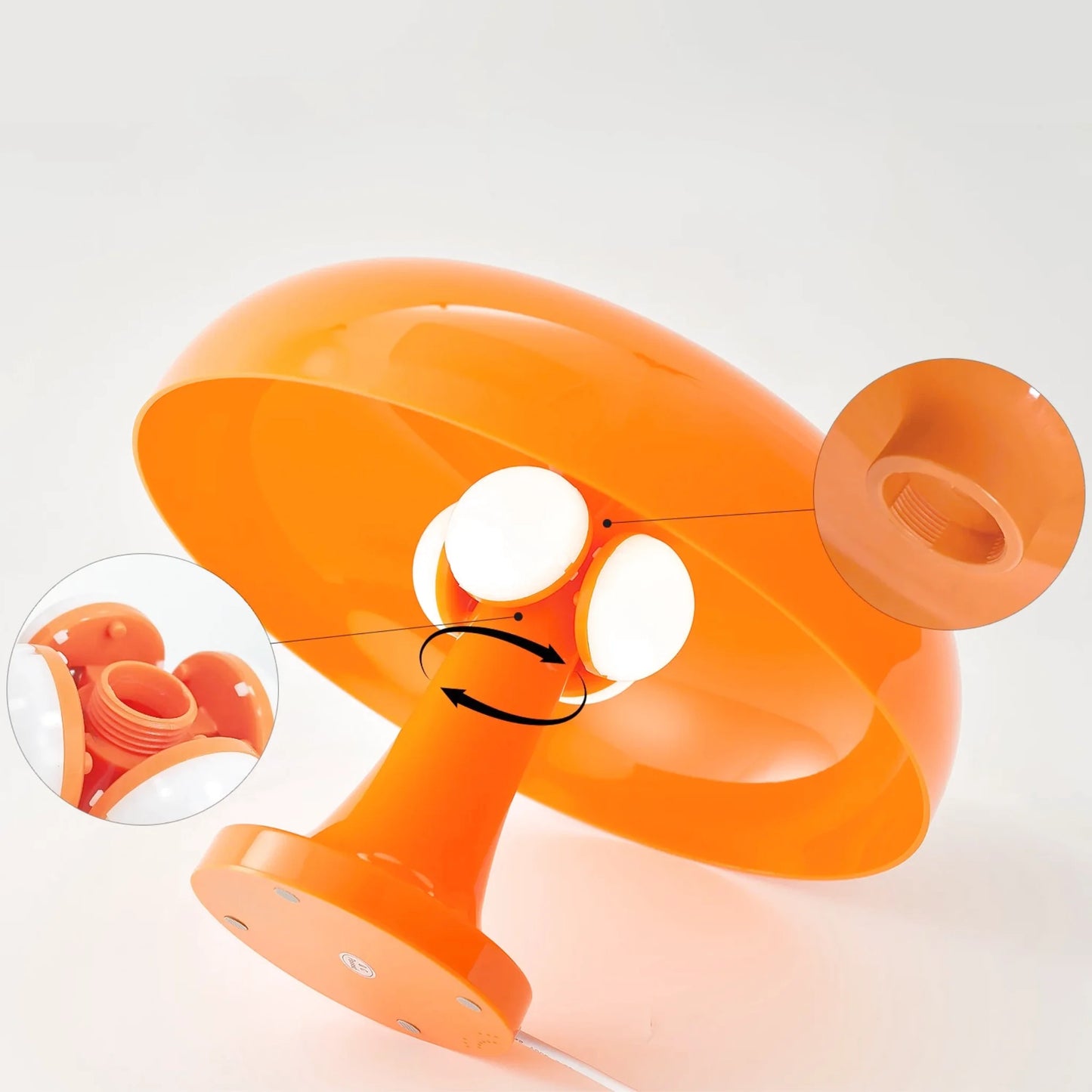 Lampe de chevet design en forme de champignon