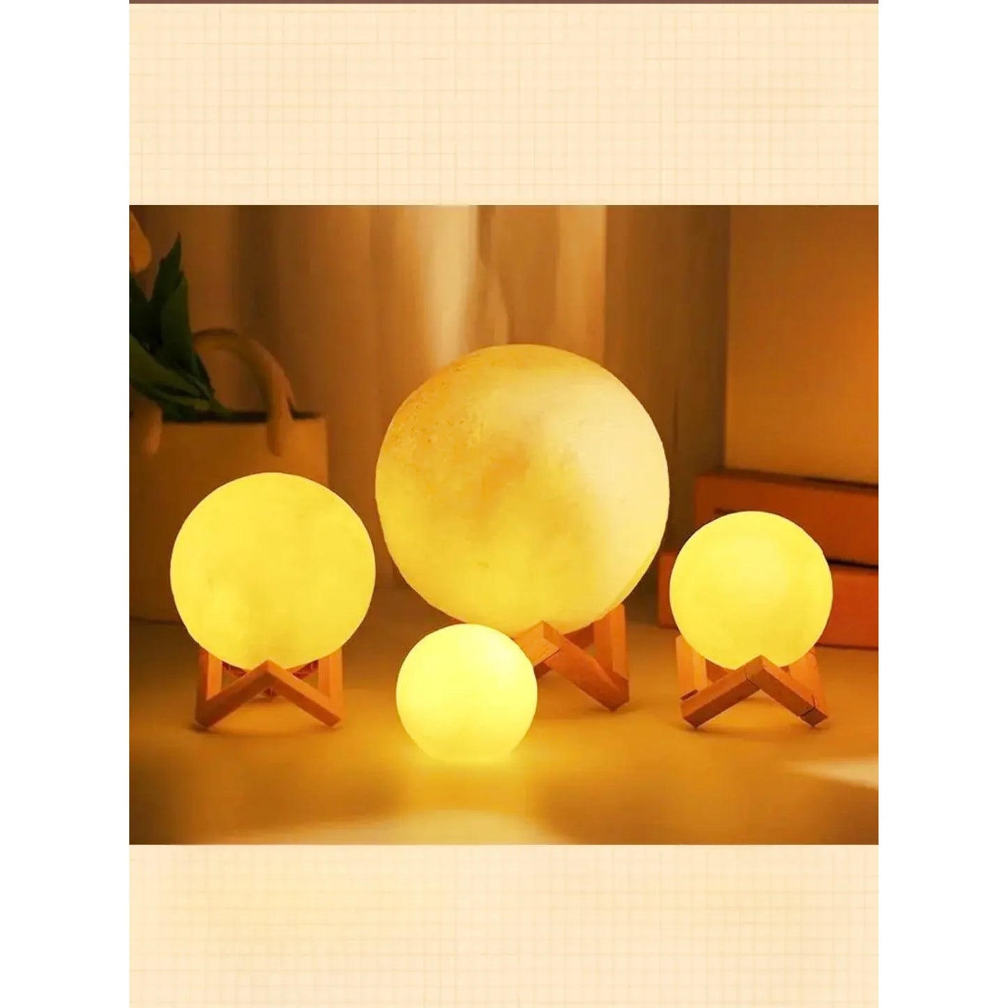 Lampe de chevet design en forme de lune