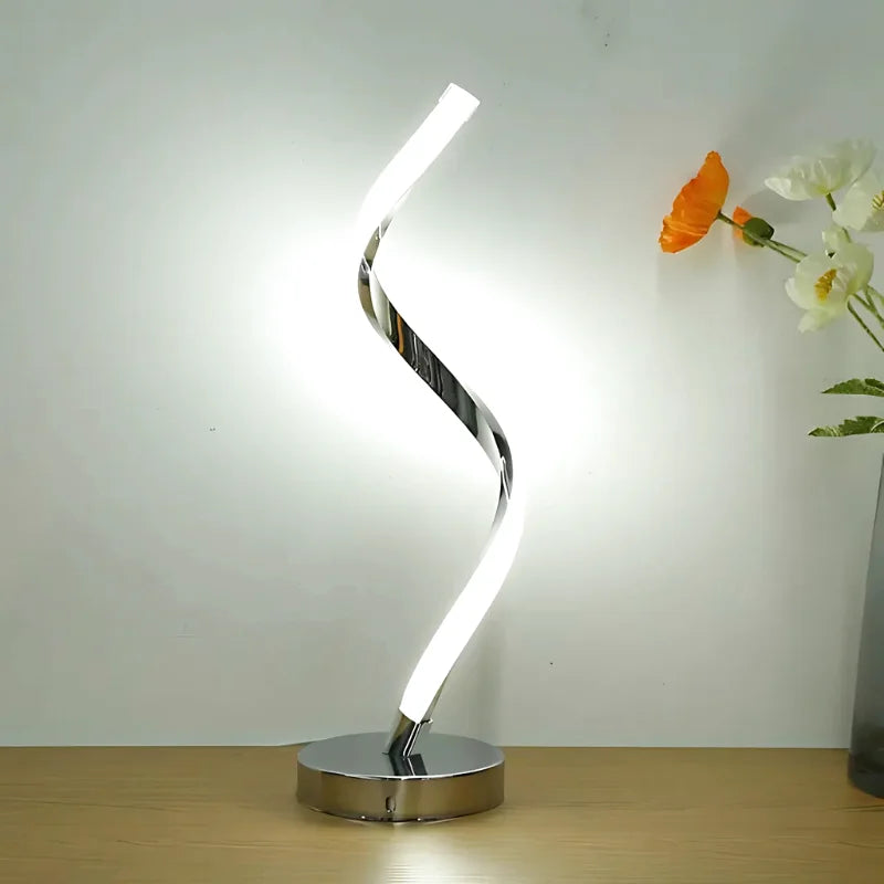 Lampe de chevet design en métal tactile & rechargeable