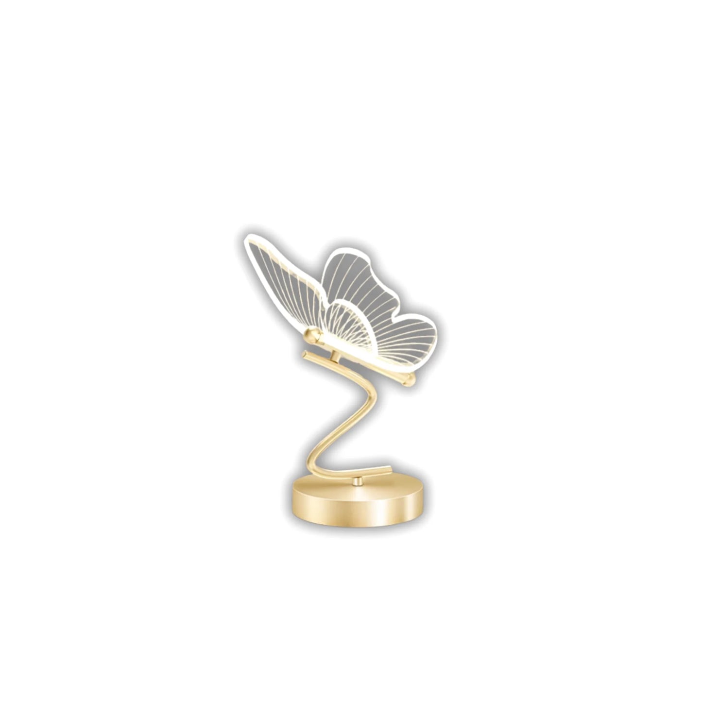 Lampe de chevet design papillon 3D