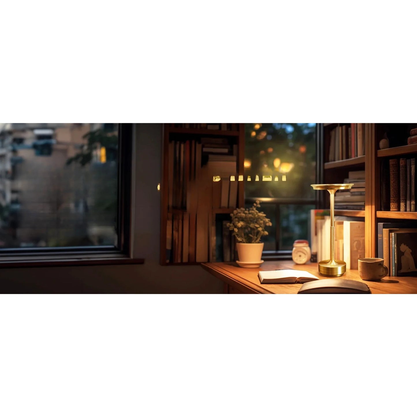 Lampe de chevet design rétro en métal