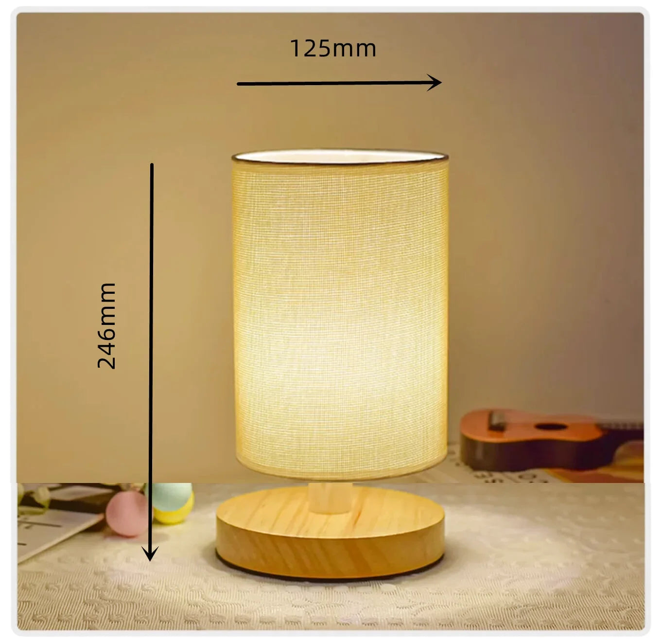 Lampe de chevet en bois scandinave
