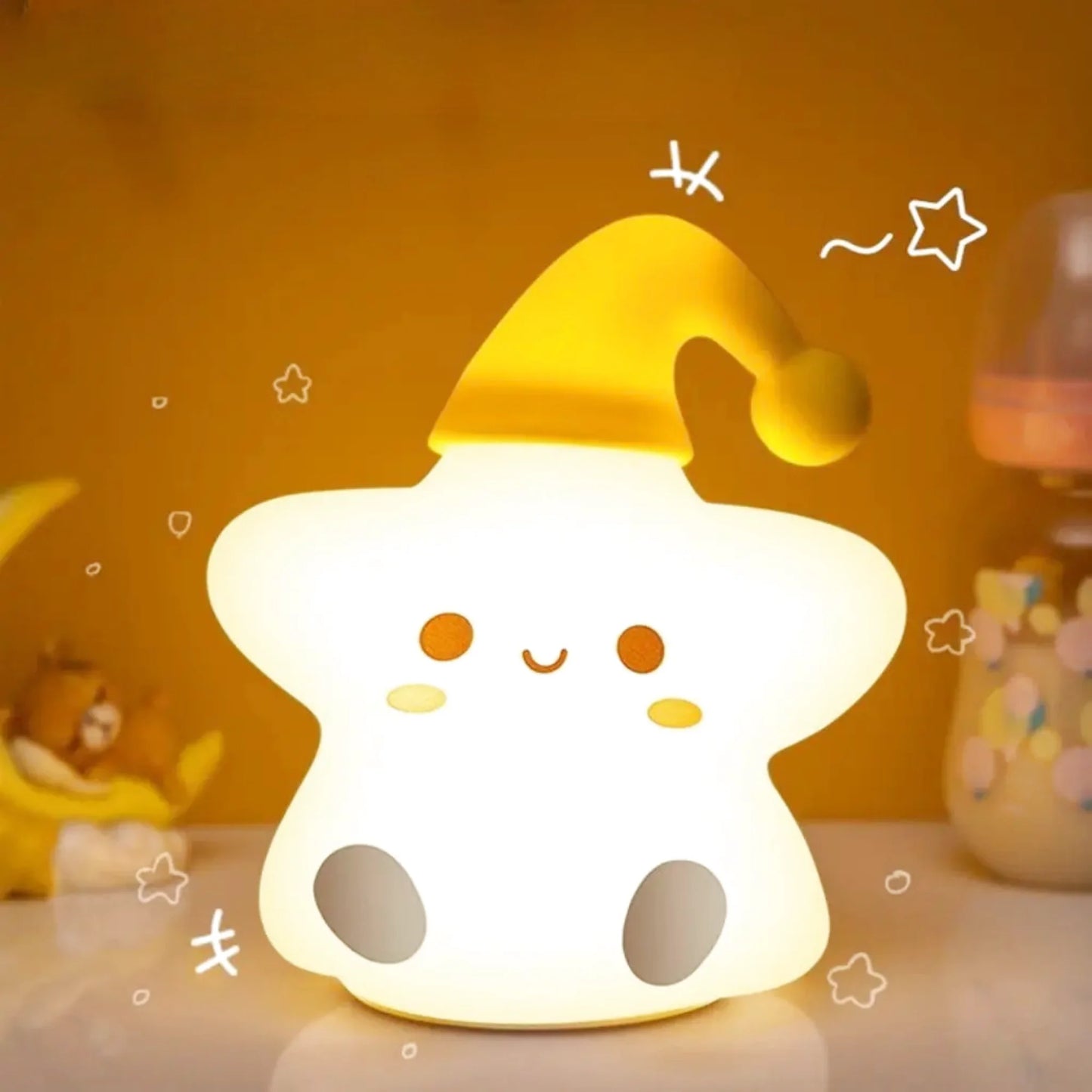 Lampe de chevet enfant tactile sans fil en forme d'animaux