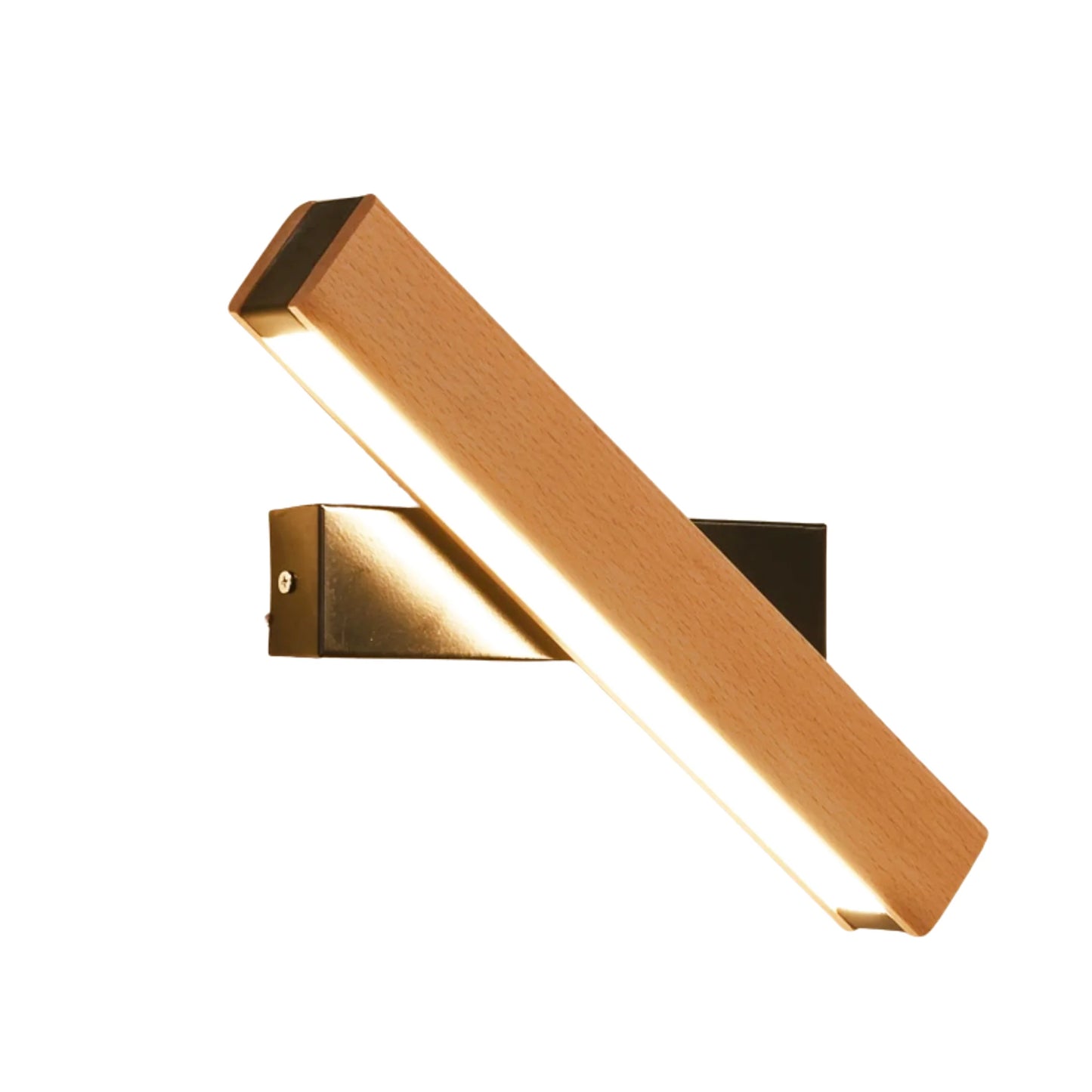 Lampe de chevet murale scandinave en bois