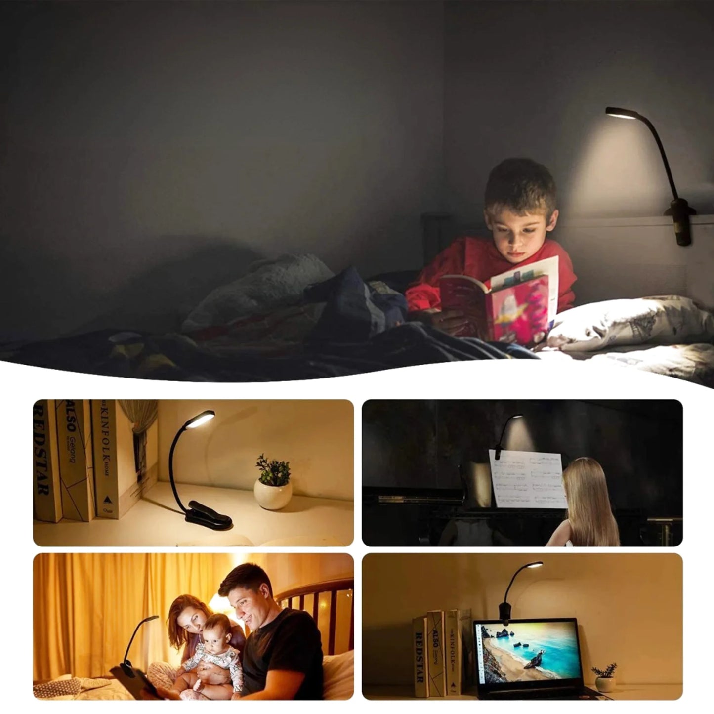 Lampe de chevet sans fil liseuse portable rechargeable