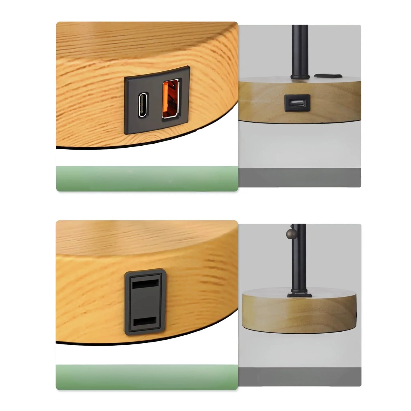 Lampe de chevet tactile et rechargeable style scandinave