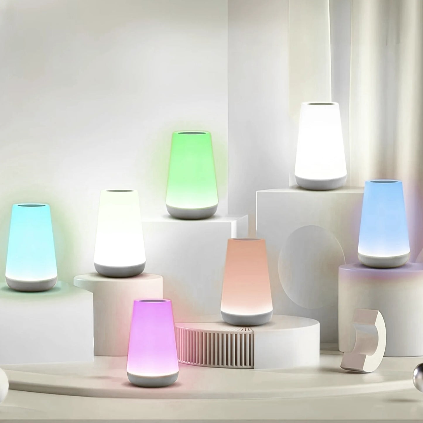 Lampe de chevet tactile portable sans fil rechargeable