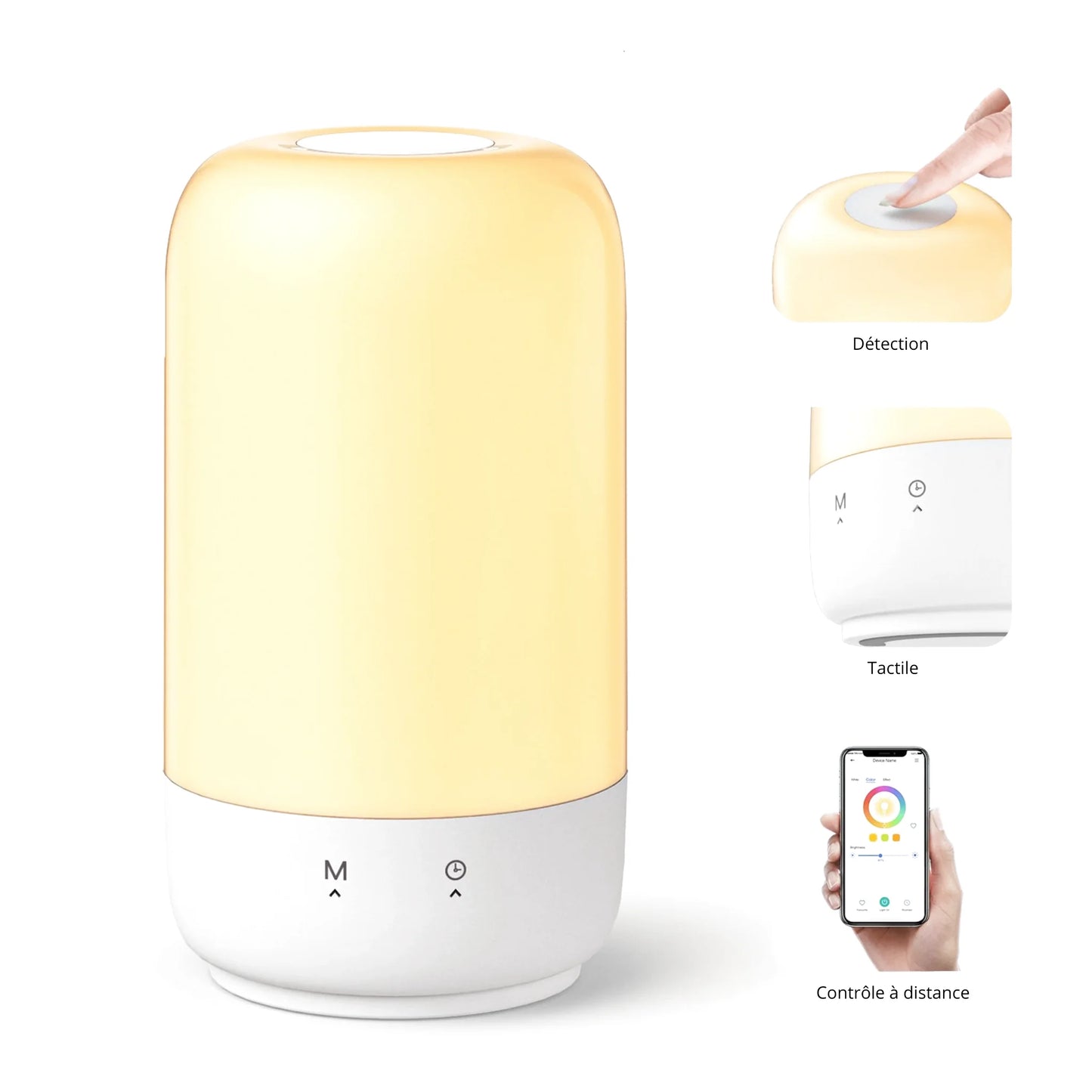Lampe de chevet tactile portable sans fil & rechargeable