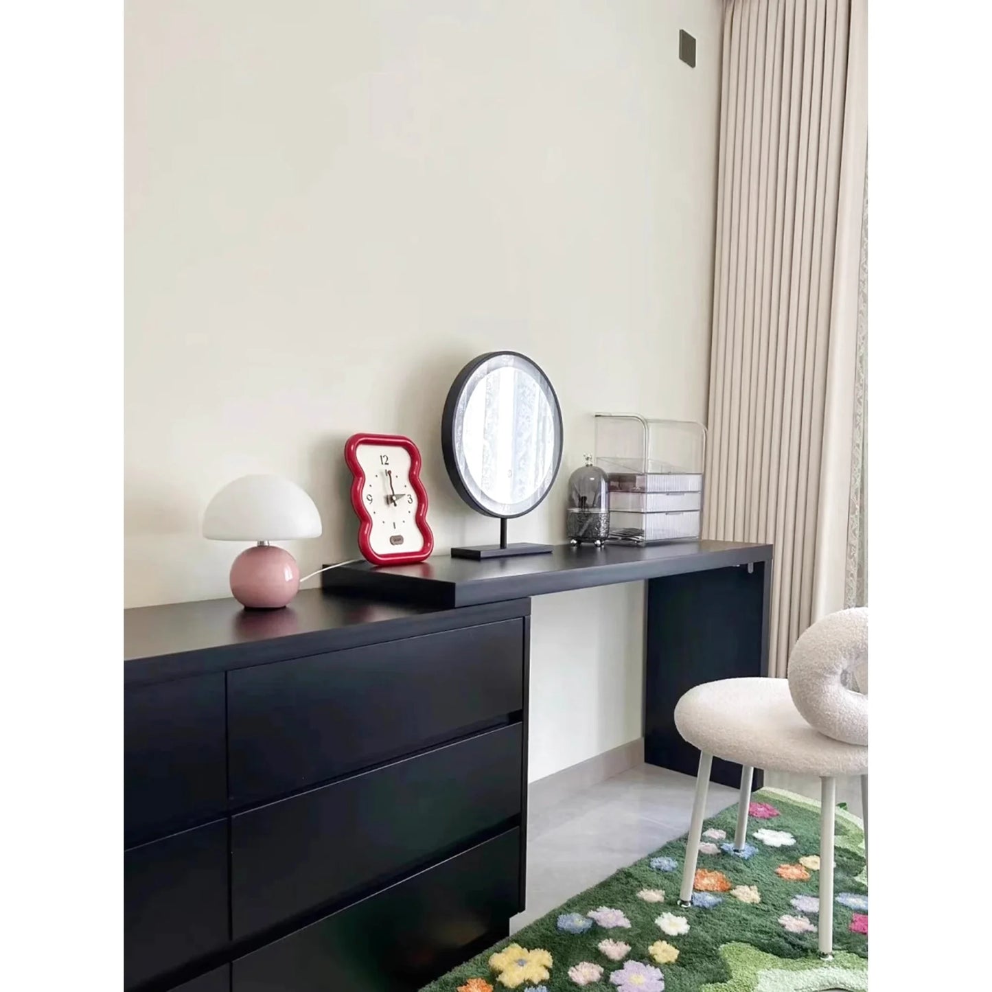 Petite lampe de chevet champignon tactile sans fil