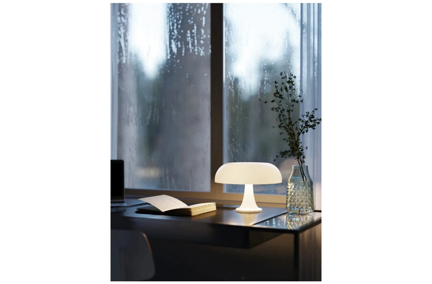 Petite lampe de chevet design en forme de champignon