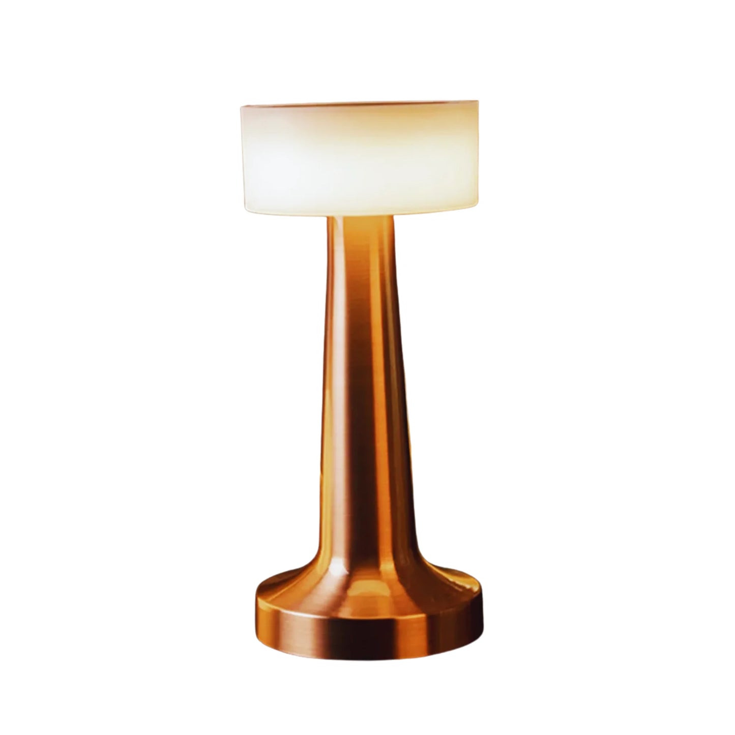 Petite lampe de chevet tactile rétro en métal sans fil rechargeable