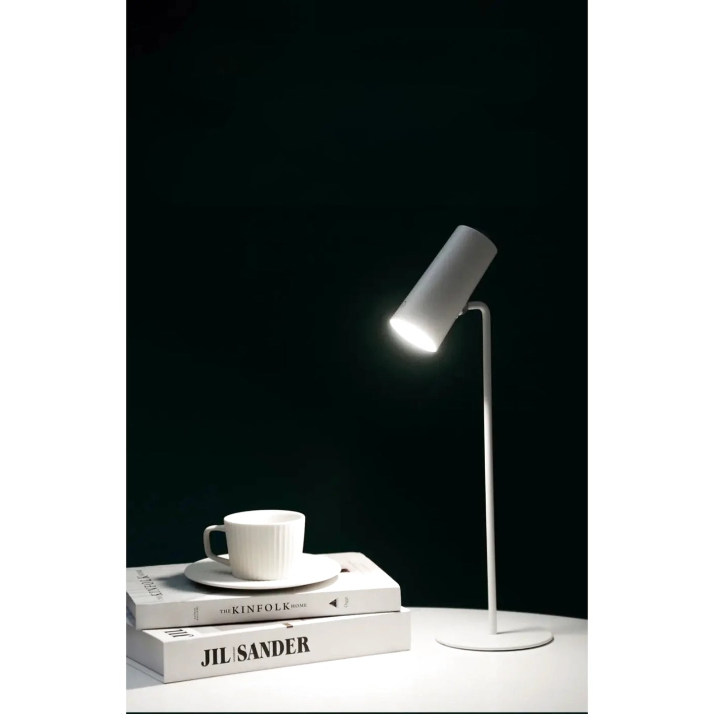 Petite lampe de chevet tactile sans fil rechargeable à tête rotative