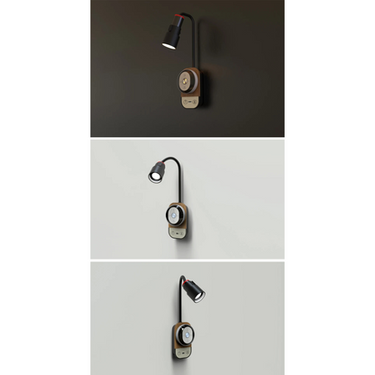 Lampe de chevet murale sans fil à pile fine et orientable