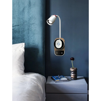 Lampe de chevet murale sans fil à pile fine et orientable