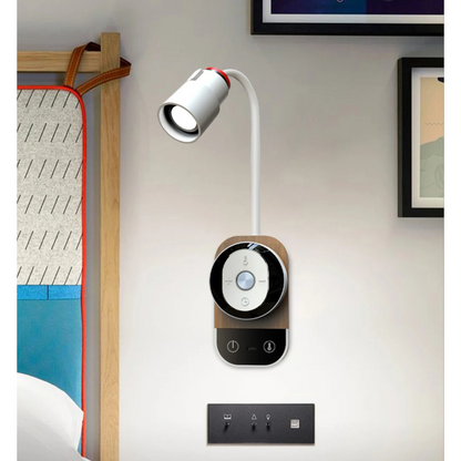 Lampe de chevet murale sans fil à pile fine et orientable