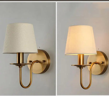 Lampe de chevet murale vintage en métal