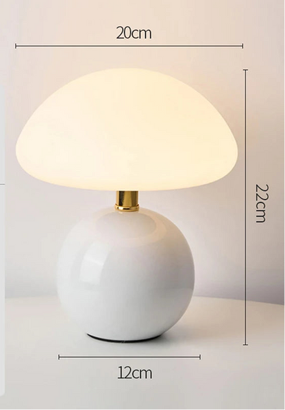 Petite lampe de chevet champignon tactile sans fil