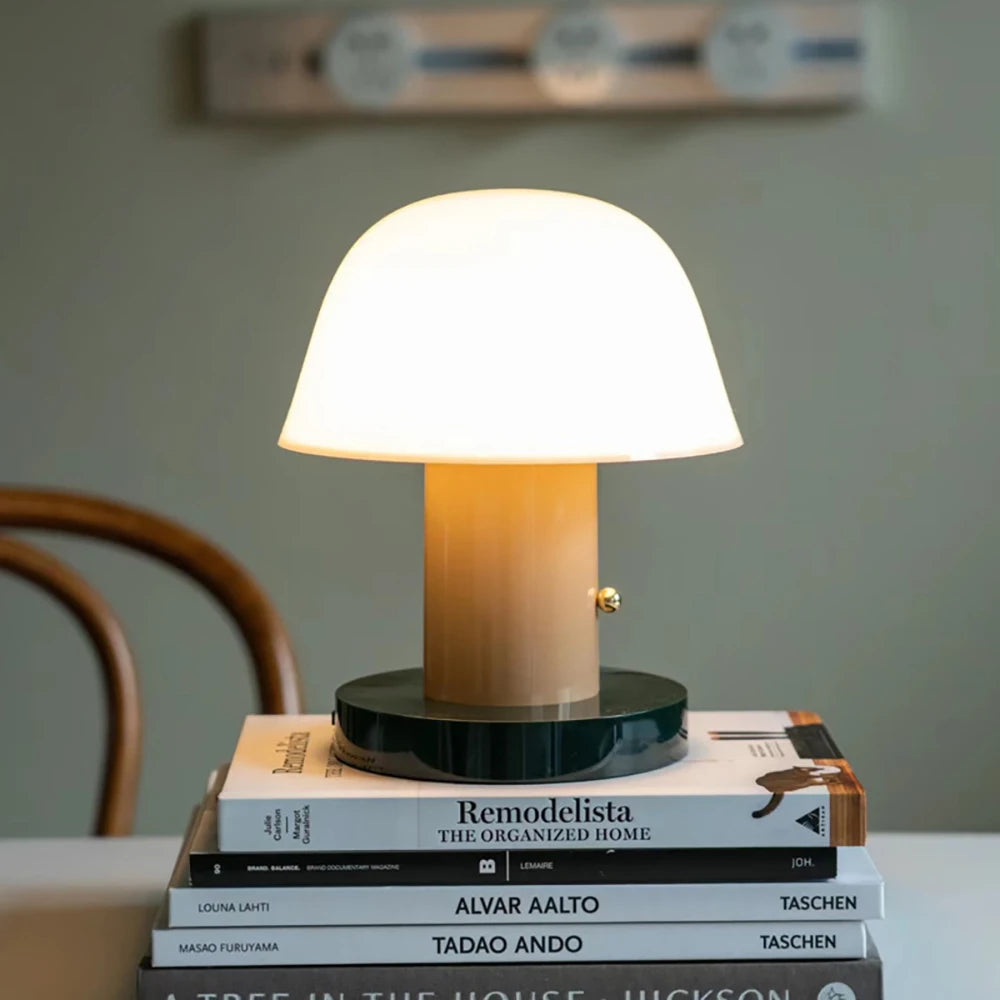 Lampe de chevet tactile champignon vintage