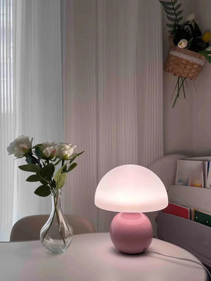 Petite lampe de chevet champignon tactile sans fil