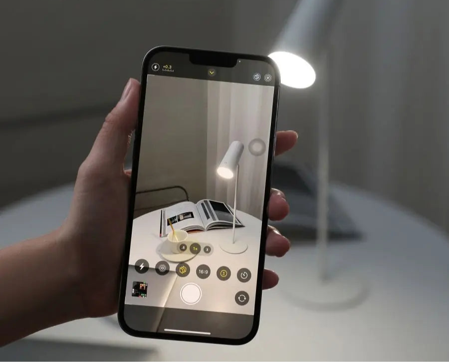 Petite lampe de chevet tactile sans fil rechargeable à tête rotative
