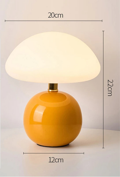 Petite lampe de chevet champignon tactile sans fil