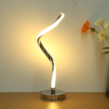 Lampe de chevet design en métal tactile & rechargeable