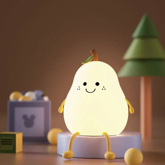 Lampe de chevet enfant en forme de poire tactile & sans fil