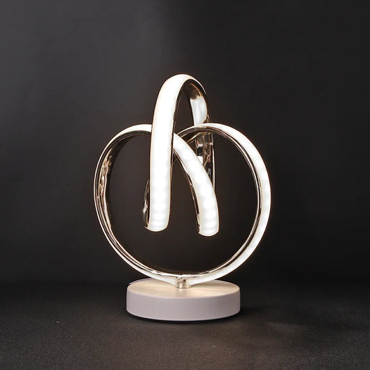 Lampe de chevet design tactile spirale élégance