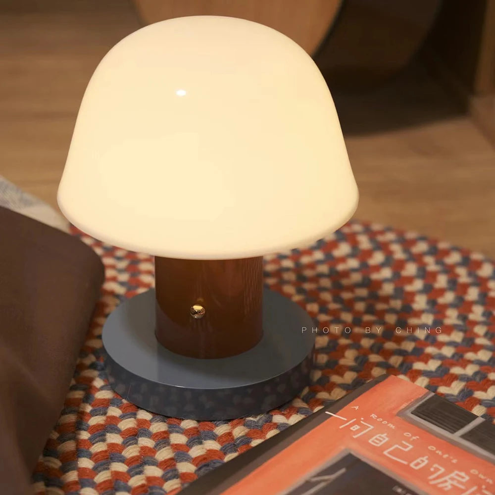 Lampe de chevet tactile champignon vintage