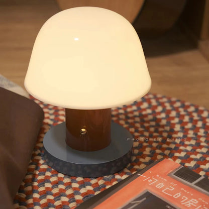 Lampe de chevet tactile champignon vintage