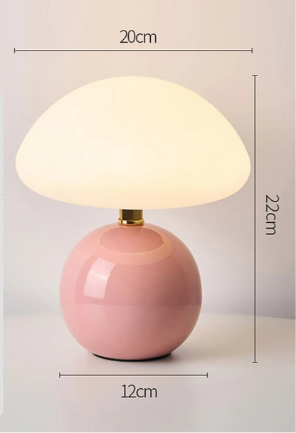 Petite lampe de chevet champignon tactile sans fil