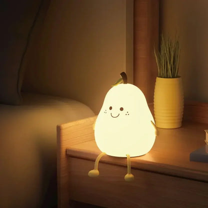Lampe de chevet enfant en forme de poire tactile & sans fil