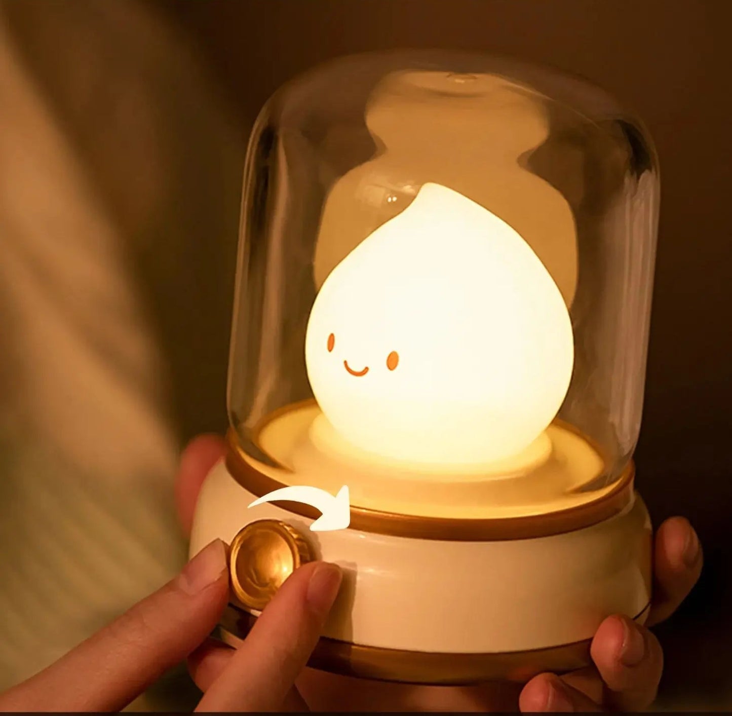 Petite lampe de chevet rechargeable en forme de cartoon pour enfant