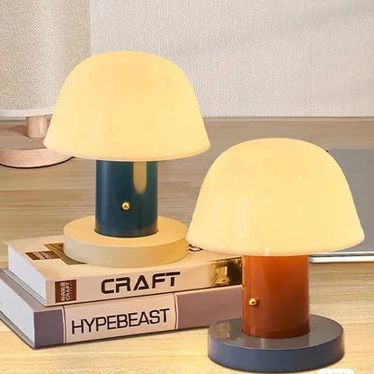 Lampe de chevet tactile champignon vintage
