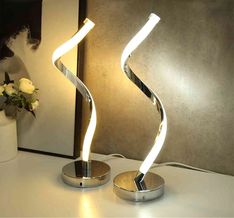 Lampe de chevet design en métal tactile & rechargeable