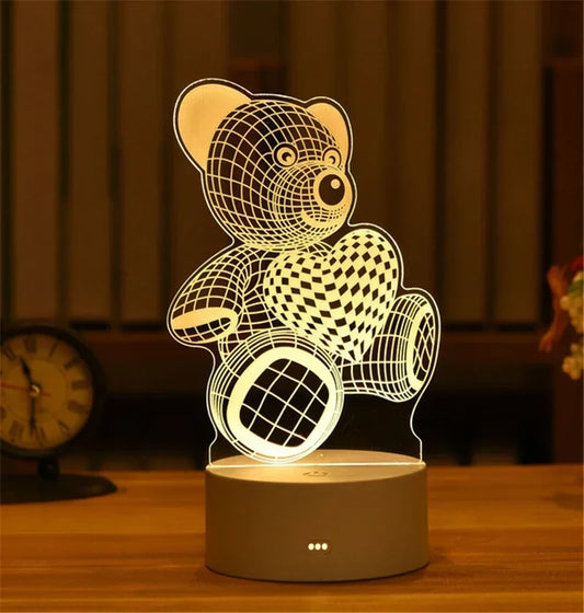 Lampe de chevet pour enfant 3D.