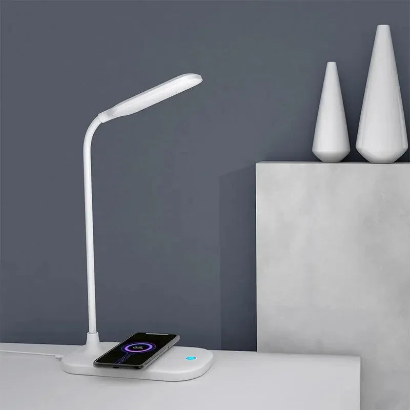 Lampe de chevet tactile avec chargeur induction