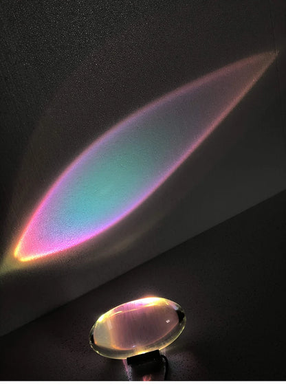 Lampe de chevet design sans fil effet projecteur