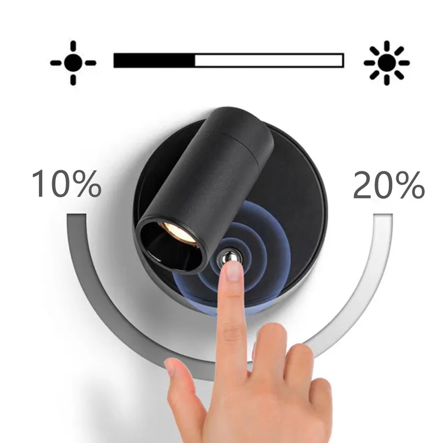 Lampe de chevet murale tactile en forme de caméra
