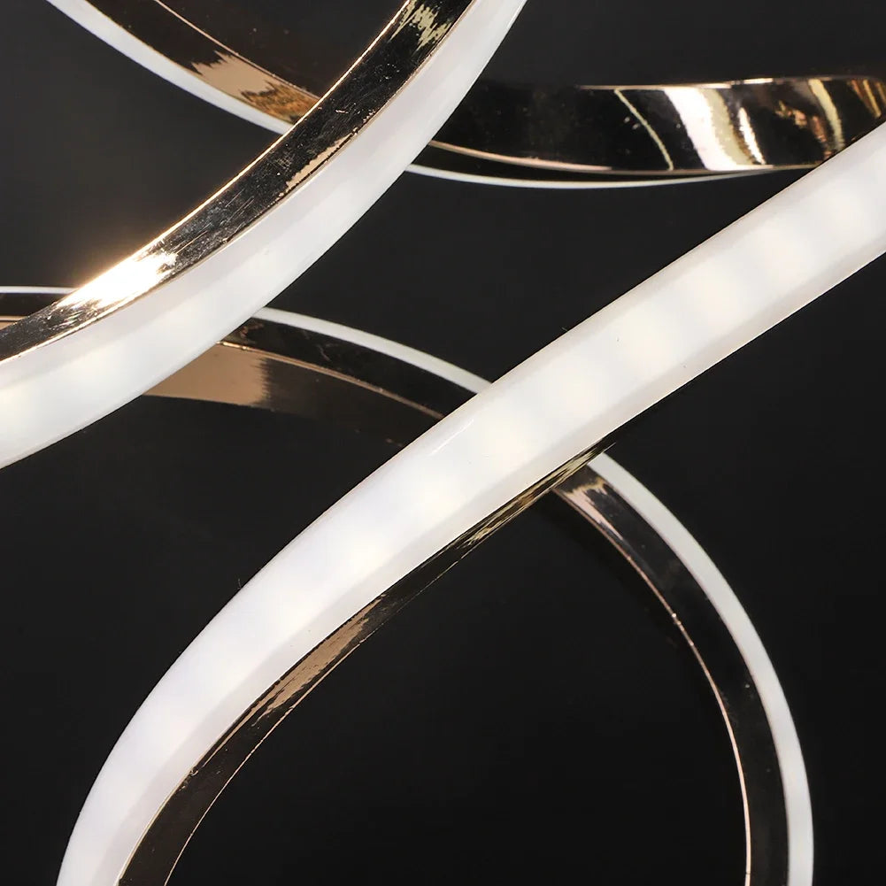 Lampe de chevet design tactile spirale élégance