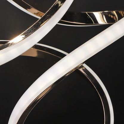 Lampe de chevet design tactile spirale élégance