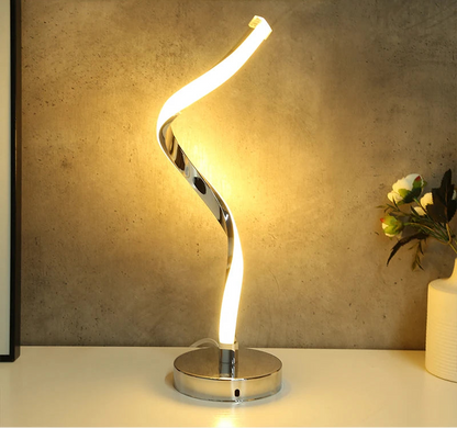 Lampe de chevet design en métal tactile & rechargeable
